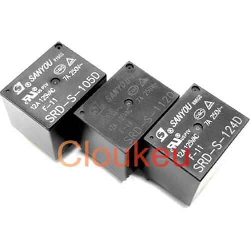 Relay SRD-S-105 112 124D DM 10A 5V 12V 24V 4pin 5pin T73