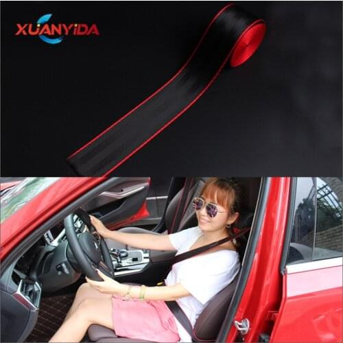 Xuanyida 3.6 MX4.8CM Red Black Color Car Seat Belt Webbing Strap Mix color Car Seat Stroller Safety Racing Harness Backpack Belt