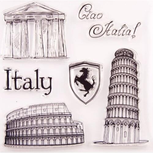 Silicone RUBBER Clear Stamps CUTTING DIES For Scrapbooking building LETTERS DIY PAPER Album Cards MAKING EMBOSSING FOLDER MOLD