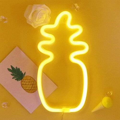 Led Lights Pineapple Shape Holiday Party Decoration Bedroom Night Neon Lights Indoor and Outdoor TN88