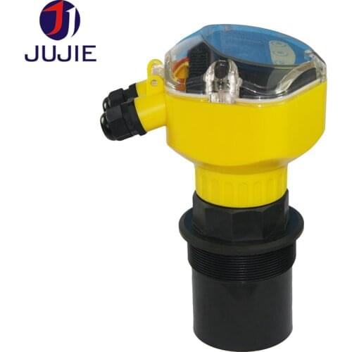 Ultrasonic Level Meter Peroxide Acid Alkali Tank Level Indicator PTFE Probe Temperature Level Data RS485 24VDC Power 4-20mA