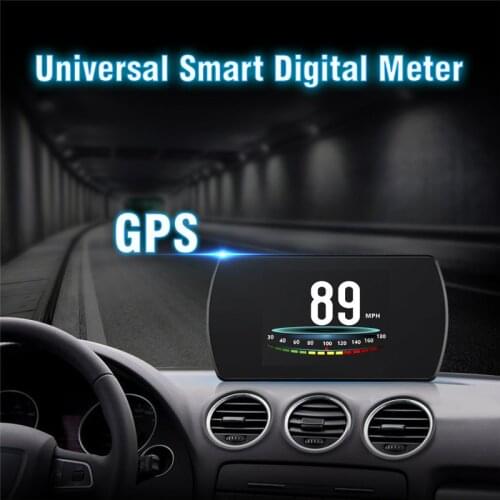 Universal Car HUD On-board Computer Auto Head Up Display Digital GPS Speedometer Speedup Test Brake Test Overspeed Alarm Compass