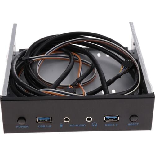 Usb 3.0 2 Port Optical Drive Front Panel Expansion Adapter Usb 3.0 Hub +Hd Audio+Power Switch Button