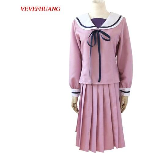 VEVEFHUANG Hot Anime Noragami Yukine Iki Hiyori School Uniform Sailor Suit Outfit Cosplay Costumes Sailor Dress Cosplay