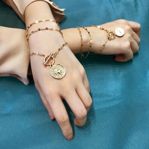 The creative personality of restoring ancient ways is popular jewelry women simple multi-layer relief manual bracelet