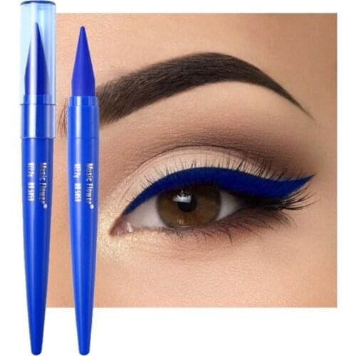 1pc Waterproof Eyeliner Black/Blue/Brown Matte Longlasting Eye Makeup Quick Drying Smudge-proof Eyeliner Pencil wholesale
