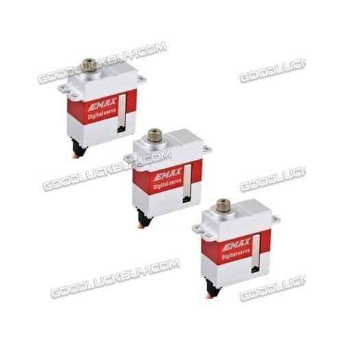 3pc EMAX ES9256 HV Swash&Rotor Tail Metal Gear Digital Servo for Helicopter