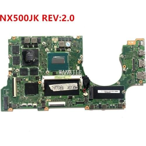 For Asus NX500 NX500J NX500JK NX500JKA 60NB03N0-MB1301 Laptop Motherboard NX500JKA 4G RAM i7-4712CPU GTX850M/2G Mainboard