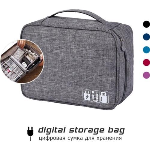 Travel Neceser Cable Organizer Bag Electronic Storage Bag Gadget Charger Cable Wires Headphone Case Digital Accessories Pouch