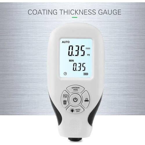 HW-300 Coating Thickness Gauge 0.1micron/0-1300 Car Paint Film Thickness Tester Measuring MFE/NFE Manual Paint Tool