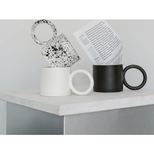 Japanese-style Coffee Cups Original Beautiful Large Espresso Mugs Brand Designer Ceramic Tea Mug Fun Office Drinking Big Ear Cup