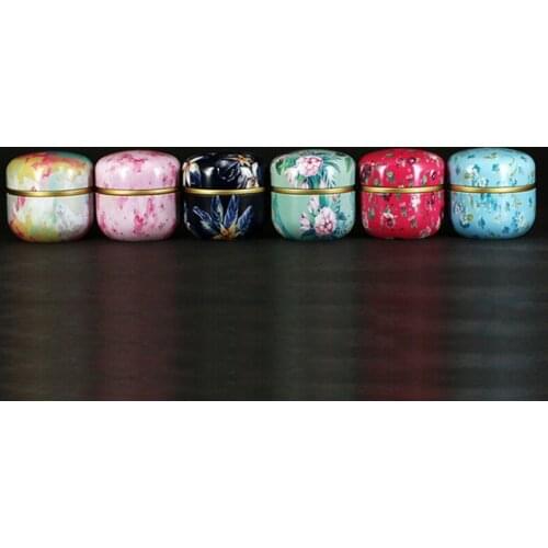 50ml Japanese style Kitchen Tea Box Jar Storage Holder Sweetmeats Candies Cans Teaware Tea Caddies tin containers storage boxf