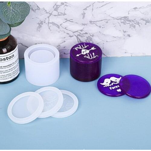 Couple Rings Box Mold Resin Silicone Mold Jewelry Storage Box Epoxy Resin Mold for Diy Craft Ring Jewelry Storage