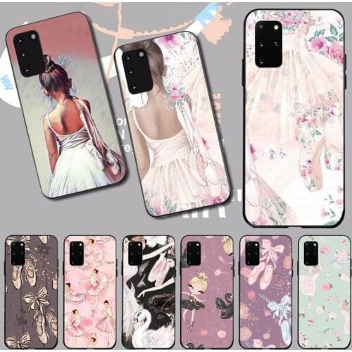PENGHUWAN Beautiful ballerina girl dance shoes Phone Case cover Shell for Samsung S20 plus Ultra S6 S7 edge S8 S9 plus S10 5G