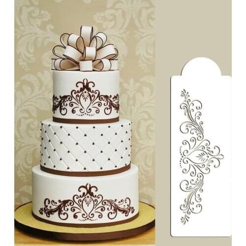 Baking Kitchen Accessories Tool Flower Fondant Decorating Tools Cake Spray Stencil Template Mold Pad Bakeware