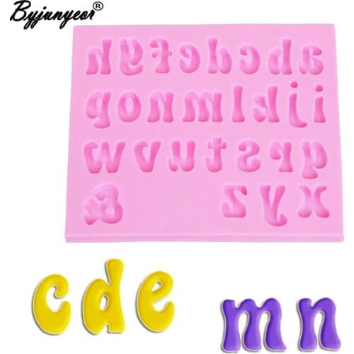 M949 Letters Silicone mold Fondant Mold Cake Decorating Tools Chocolate Mold Candy Sugar Tools