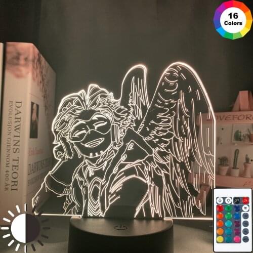 My Hero Academia Hawks Lamp Anime for Bedroom Decor Child Kids Birthday Gift Manga Gadget Dropshipping Hawks Led Night Light