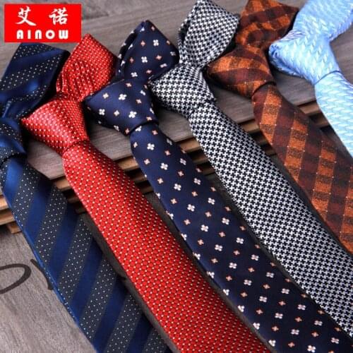 SHENNAIWEI 5cm gravatas para homens neckties for men tie jacquard Striped corbatas