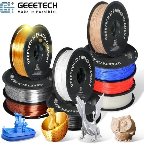 Geetech PLA Filament 3D Printer Filament 1kg/Roll 1.75mm for Geetech 3D printer High Quality Ship from Over Sea Warehouse