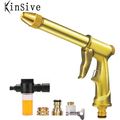 Dropship High-Pressure Water Gun Car Wash Foam Pot Cleaning Garden Watering Hose Nozzle Sprinkler Irrigation Lawn Garden Tools