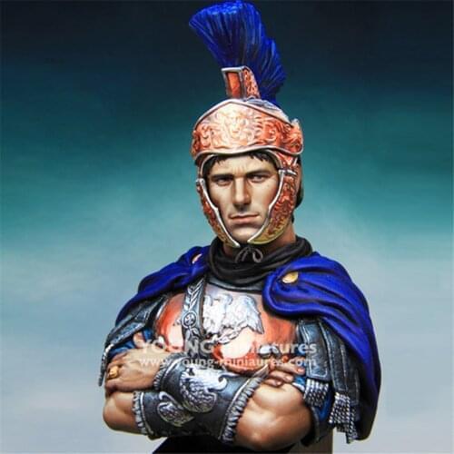 Roman Soldier Forbes Resin Bust Kit 1/10 Scale Assembly Model Figure Resin Kit Bust Colorless Self-Assembled Toy