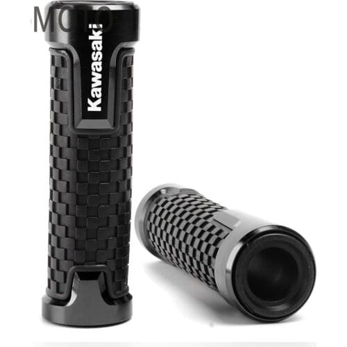 7/8'' 22MM Motorcycle handle grips Motorbike handlebar ends For Kawasaki NINJA 300 400 ZX6R ZX9R ZX12R Z800 Z750 Z250 ER6N/F
