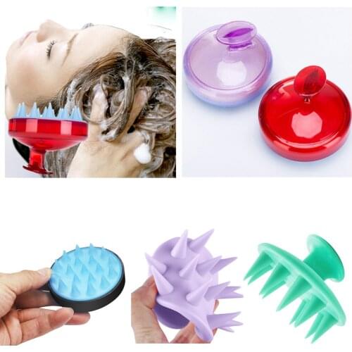 Silicone Hair Washing Comb Soft Head Body Scalp Massage Brush Shampoo Shower Hairbrush Bath Spa Slimming Massager Bath Brush