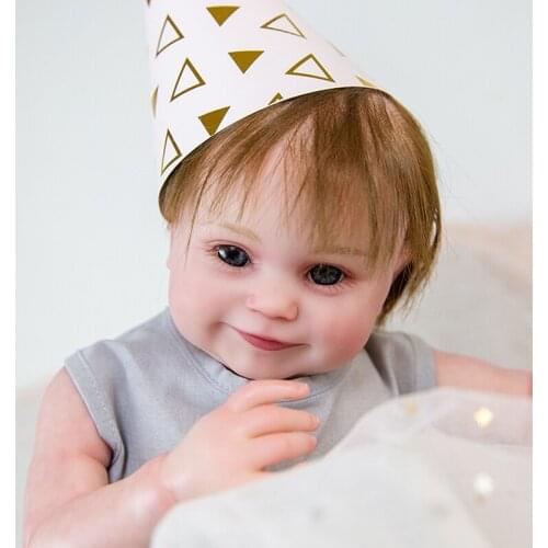 Maywaysky 20" Silicone Realistic Alive Smile Face Maddie Bebe Reborn Doll