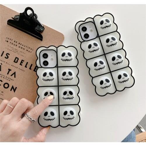 Pop Bubble Fidget Toys Push Het Reliver Stress Case For iPhone 12 11 Pro Max 7 8 Plus XR X XS Max SE 2020 Silicone Soft Cover