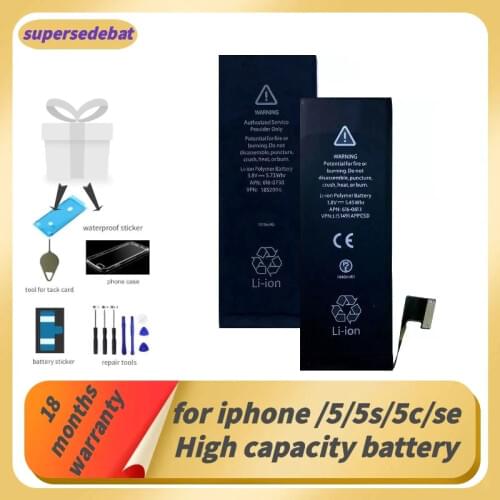 Supersedeba 0 Cycle Original Bateria for Iphone 5s Battery for Iphone 5 S for Iphone 5 5s 5c Se Batterie Mobile Phone Accessorie