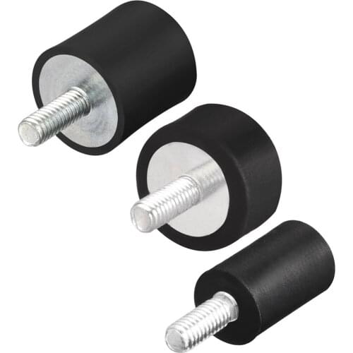 Uxcell 4pcs M4 Thread Male Female Rubber Mounts Vibration Isolators for Fitness Equipment and Air Conditioning