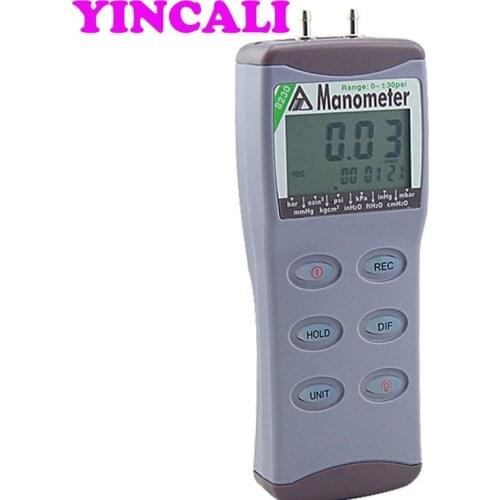 High Quality Pressure Gauge AZ-8230 Digital Manometer Range 0~30psi Differential Pressure Tester AZ8230 Maximum pressure 60psi