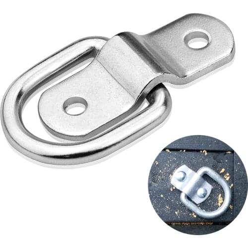 Cargo Lashing Surface Mount D Ring Staple Cleat Tie Down Ring Trailers For Vans Trucks Horsebox Boat Ropes car Fastener Clip