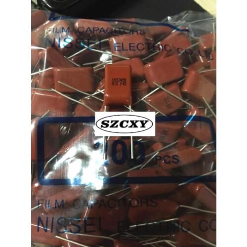 100% New and original CBB 105J450V 1UF P10mm Thin film capacitor Pin pitch 10mm