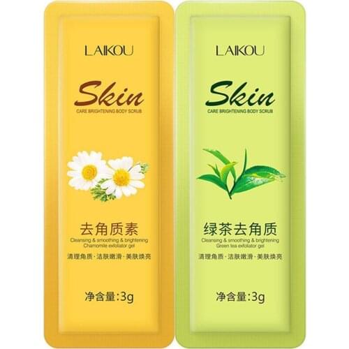 2PCS Portable Face Mask Exfoliating Trial Set Green Skin Nourishing Exfoliating Tea Mask Cleansing Face Moisturizing Care A3Q5