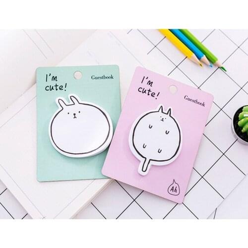 4pcs/lot Cartoon animal design sticky notes message notes memo Office and school stationery gifts