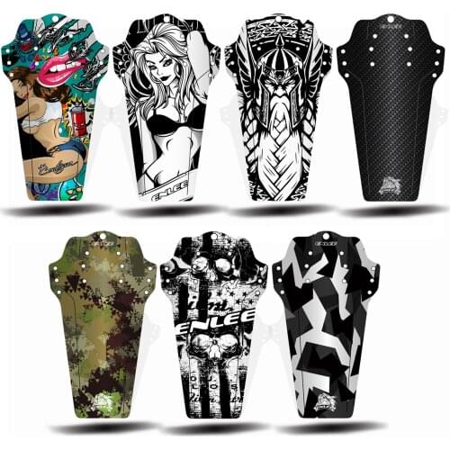 Mountain Road Bike Fender Mud Guard Front and Rear Mudguard Cycling Rain Plate with 8 Fixing Straps Bike Accessories