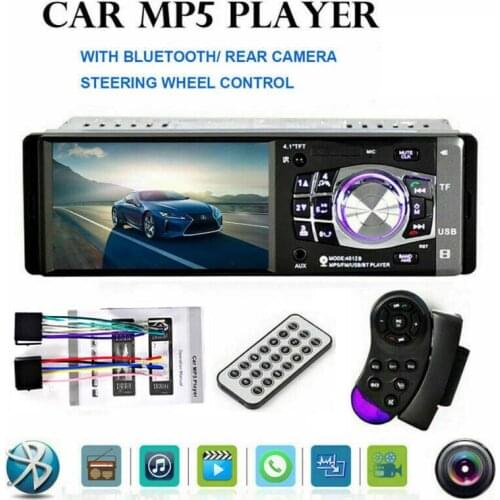 New Autoradio1DIN Car Redio 4.1 MP5 Car Player Bluetooth Car Stereo Video 1Din Auto Radio Camera Mirror Link FM Radio