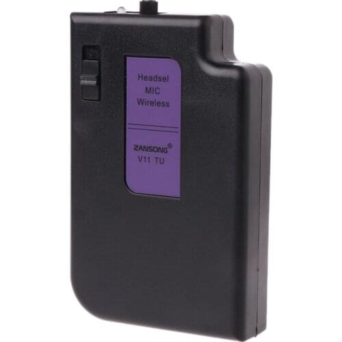 Wireless Headset Microphone with USB 3.5mm 6.35mm Receiver for Conference Teaching Speech Loudspeaker Megaphone Stage