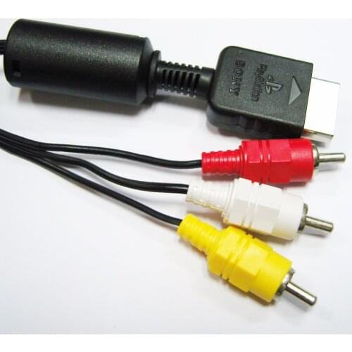 20pcs High Quality Audio Video AV Cable Cord Wire With 3 RCA TV Lead For Sony For Playstation For PS1 PS2 For PS3
