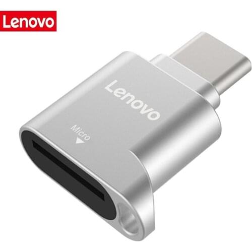 Lenovo D201 USB Type C Card Reader 480Mbps 512GB USB-C TF Micro SD OTG Adapter Type-C TF Memory Card Reader For Laptop Phone