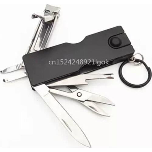 Pocket Multi-Functional Knife Mini Folding Combination Utility Knife Portable Beauty Key Small Knife Ornaments
