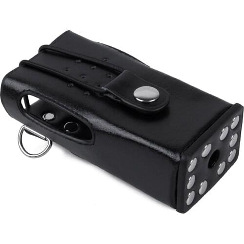 For Kenwood Two Way Radio Leather Protective Sleeve Shoulder Bag Hard Holster Case for Kenwood TK-3207 TK-2207 TK-3307 TK-3200