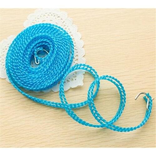 Hot 200pcs 3 Meters Clotheslines Clothes Dryer Outdoor Cloth Hanging Rope Windbreak Non-slip Clothesline