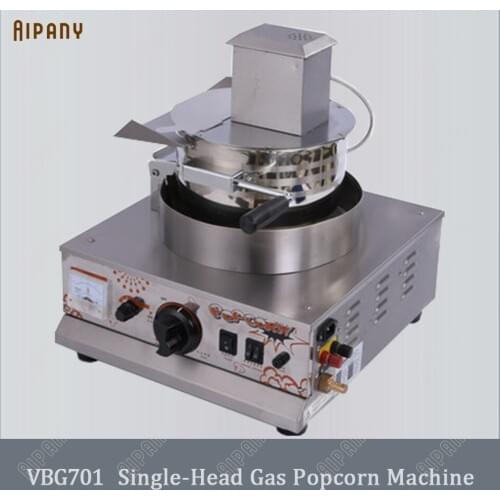 VBG701/VBG702 gas popcorn machine single/double head commercial LPG popcorn maker popcorn popper making machine for snack equipm