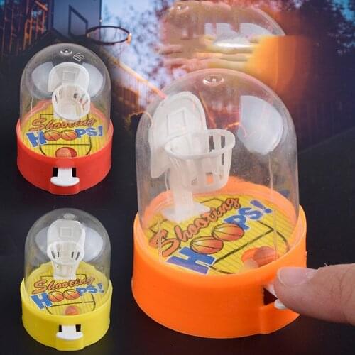 Cute Mini Basketball Machine Handheld Finger Ball Reduce Pressure Player Shooting Puzzle Children Toys Gift for Kids Fans Club