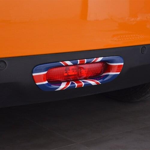 For MINI COOPER F55F56 Union Jack UJ Car Rear Fog Lamp Sticker