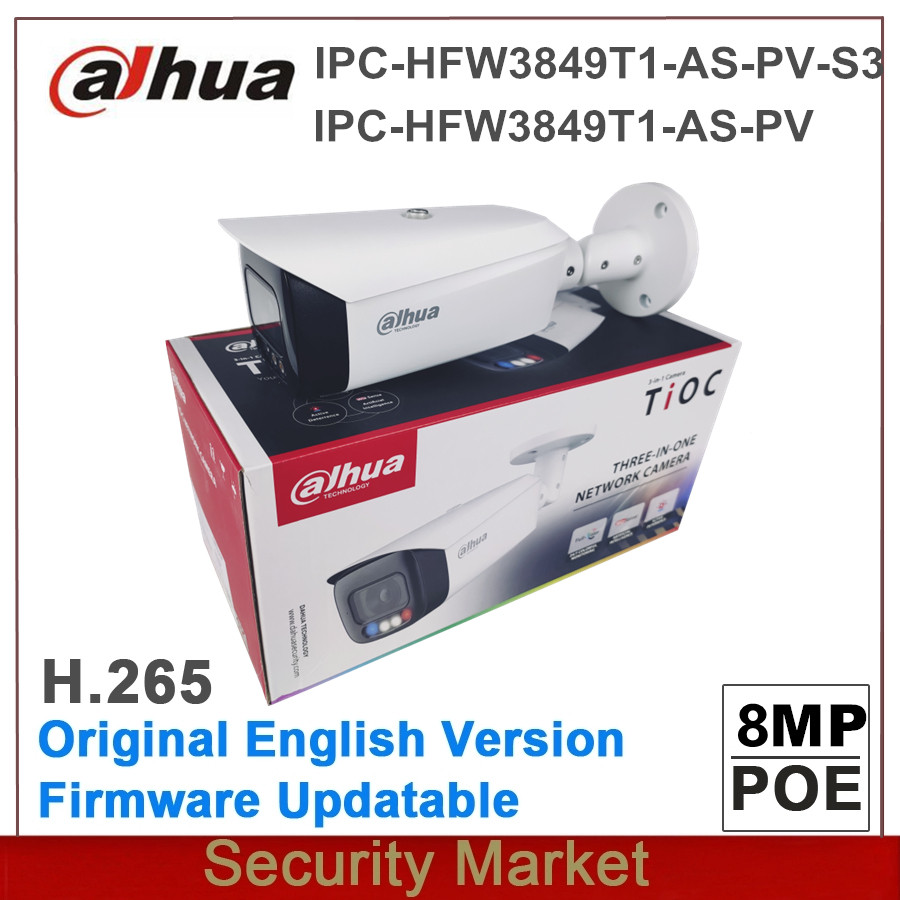 Original dahua 6MP bullet IPC-HFW4631M-I2 IP Camera IR 80M POE CCTV replace IPC-HFW4431M-I2 with bracket Waterproof outdoor