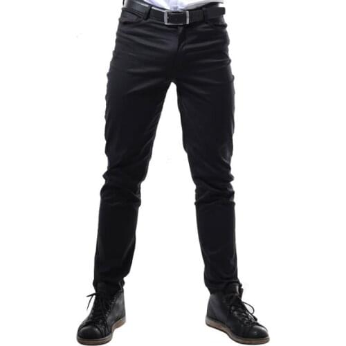 Autumn black men slim pants harem pant men feet trousers fashion pantalon homme street star style novelty england casual Korean