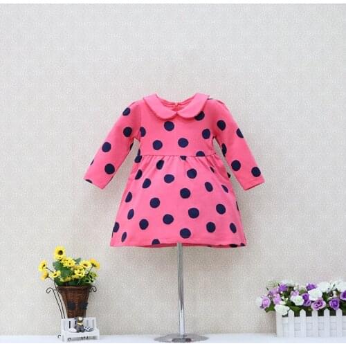 100% Cotton Girls Dress Spring 2021 Dot Skirt
